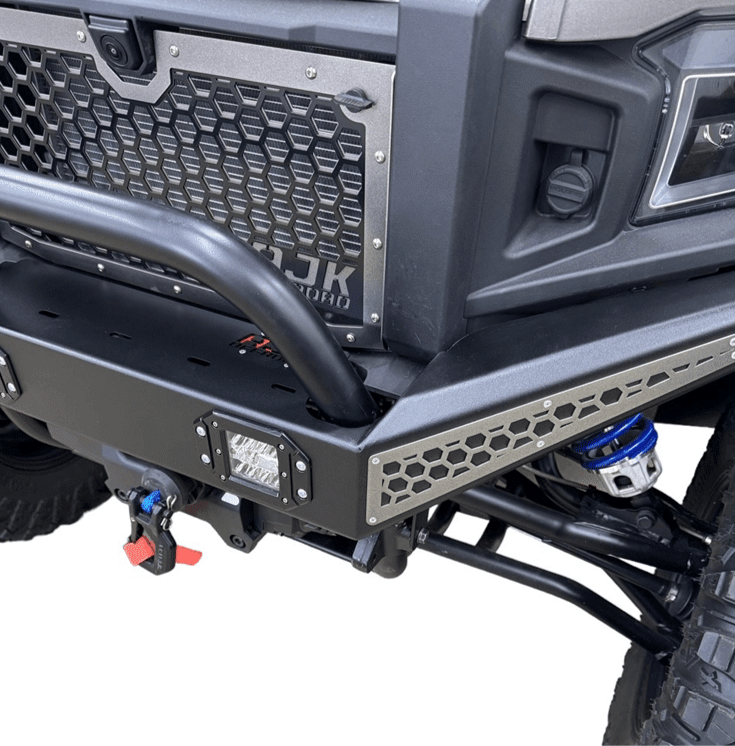 Polaris Xpedition Front Bumper — Polaris Xpedition Front Bumper by AJK Offroad Close Up of Right Side of Bumper