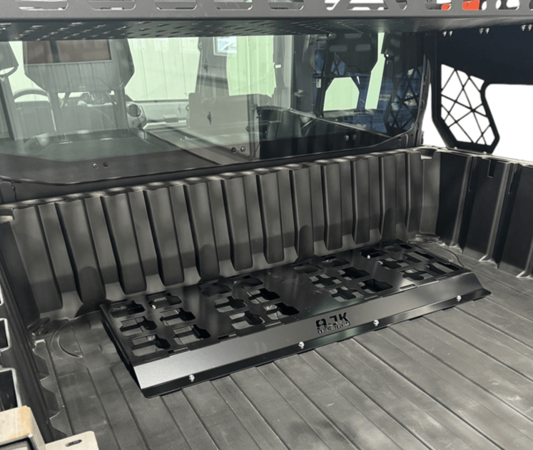 Polaris Ranger XD 1500 Front Packout Mount — Polaris Ranger 1500XD Front Packout Mount Installed In Bed Side View