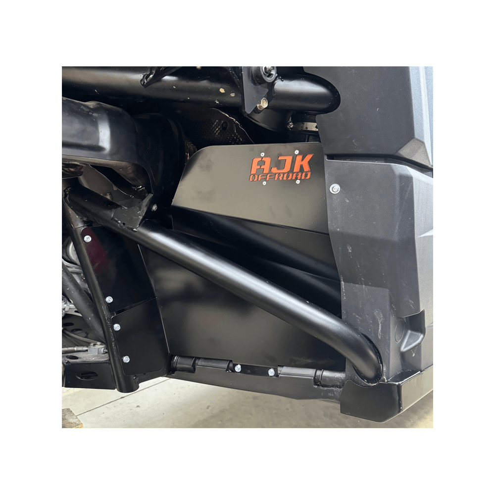 Polaris Xpedition Rear Mud Guards — Polaris Xpedition Rear Mud Guards Installed Front Close Up