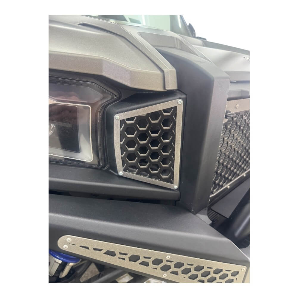 Polaris Xpedition Grille — Polaris Xpedition Grill by AJK Offroad Close Up of Grill Installed on Left Side