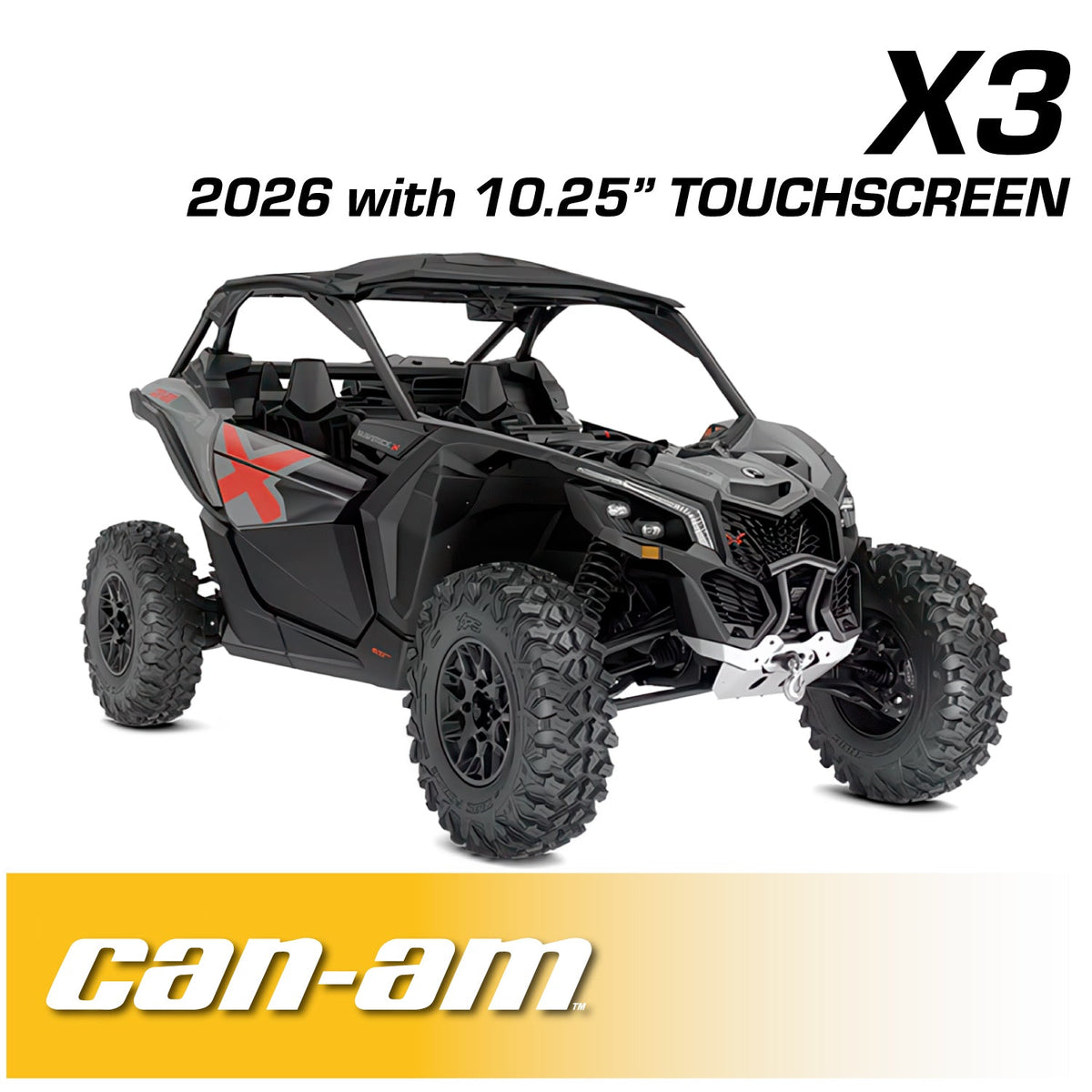 2026 Can-Am Maverick X3 Complete Communication Kit with Bluetooth Intercom and 2-Way Radio (10.25" Touchscreen Models Only) – STX Stereo Remote Head, M1 VHF Business Band