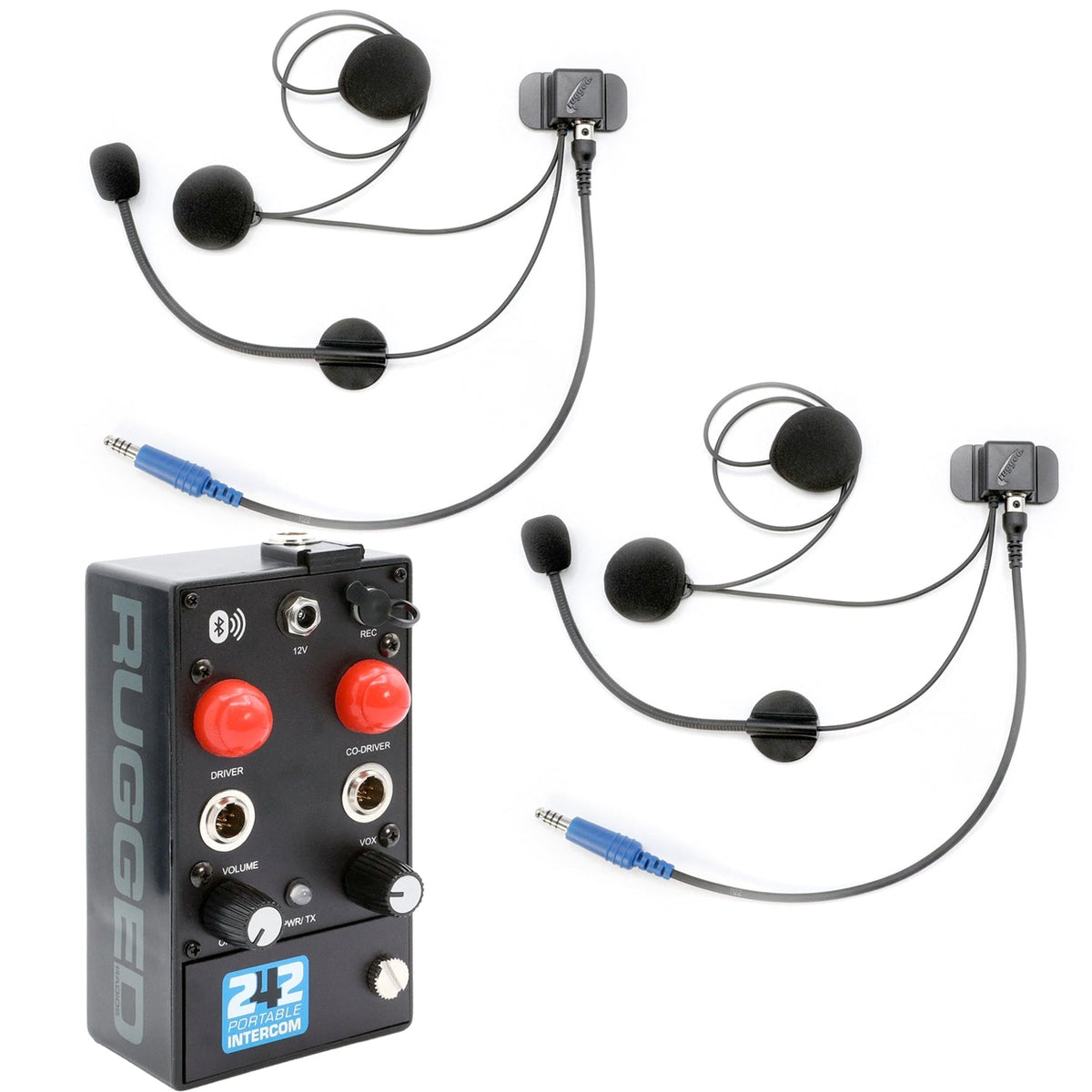 242 Portable Intercom Kit – 2-Person Bluetooth Intercom System – Helmet Kits