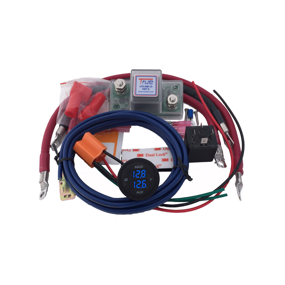 CFMOTO UFORCE U10 Dual Battery Kit — Honda Talon Dual Battery Kit by AJK Offroad Hardwaore Wires