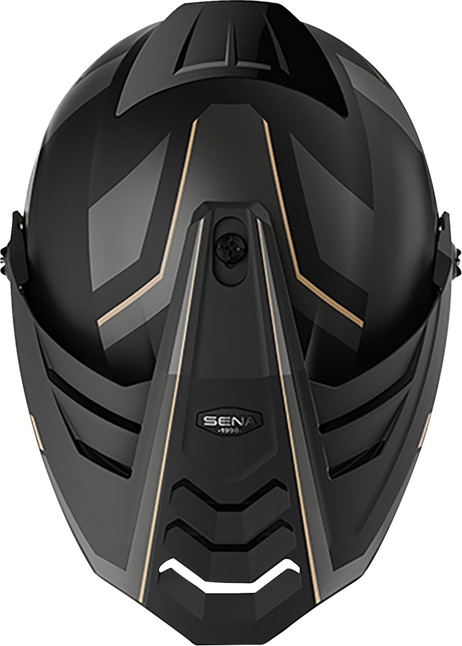 Sena Outlander dual-sport helmet in Matte Black