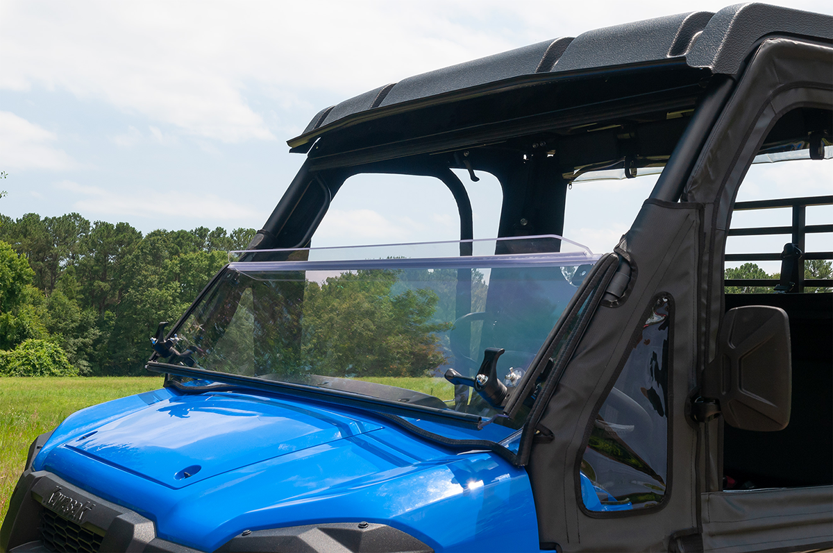 Seizmik Kawasaki Mule Pro Versa-Fold Windshield – Uncoated Poly