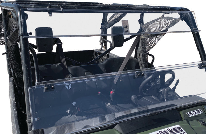 Honda Pioneer 1000 / 1000-5 Windbreak Folding Windshield - QuadBoss - additional view
