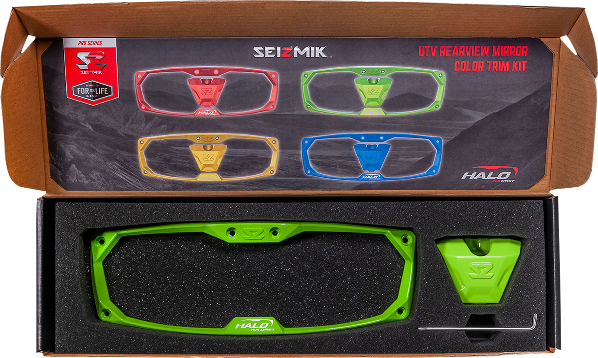 Seizmik Halo-RA Rearview Mirror Trim Kit – Green