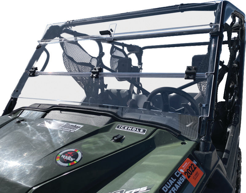 Honda Pioneer 1000 / 1000-5 Windbreak Folding Windshield - QuadBoss