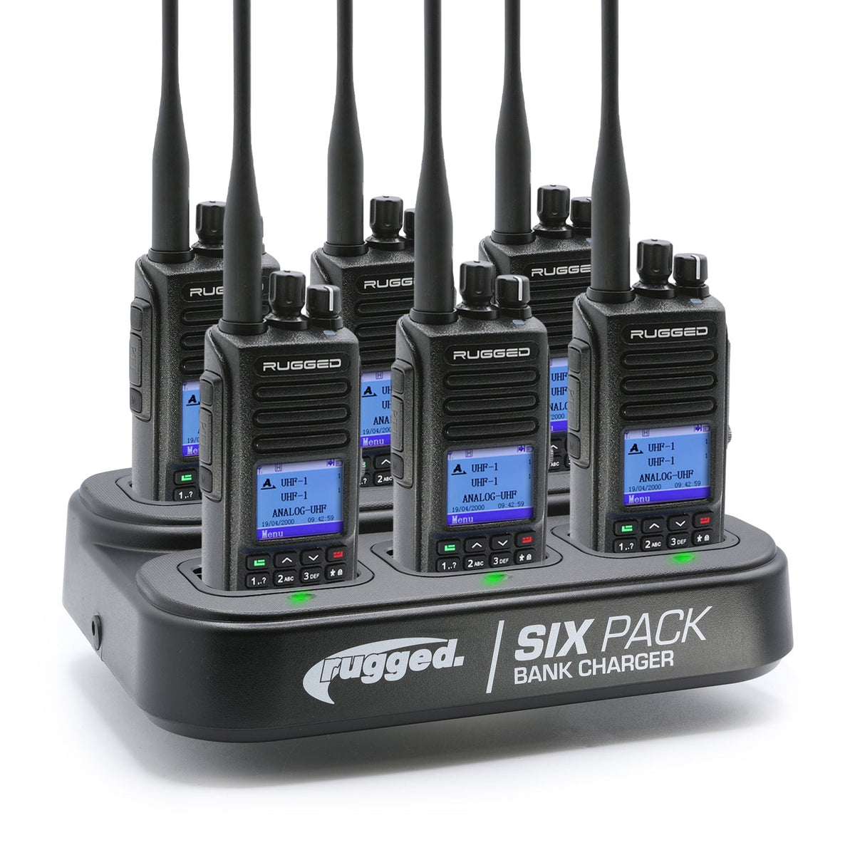 6 PACK - Choose Your Business Band Two Way Handheld Radio – RDH-X - Black