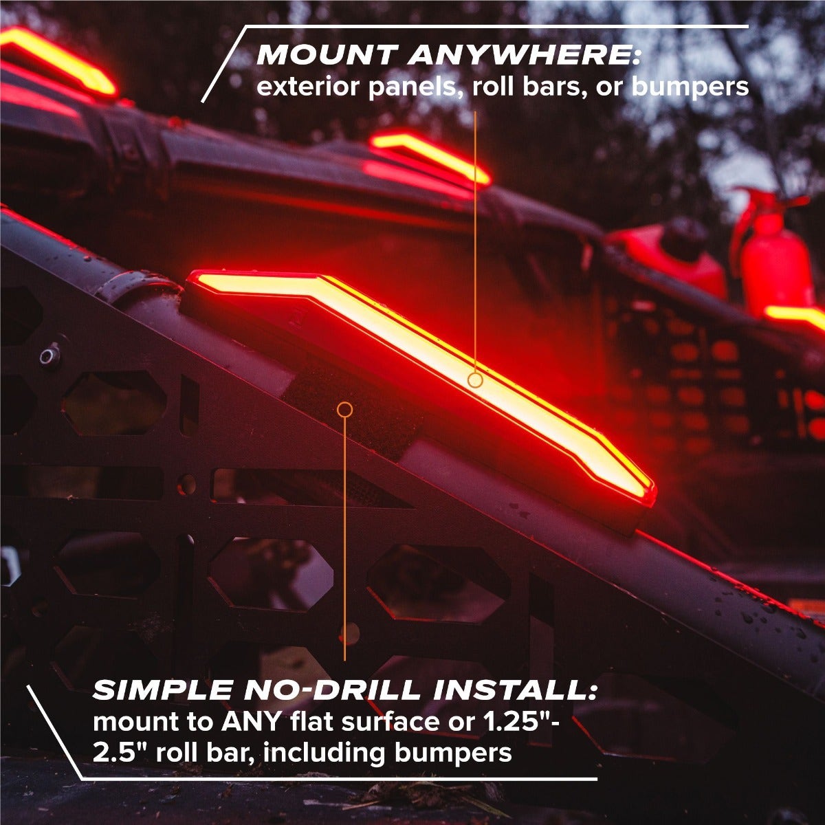 Polaris RZR Pro R Apex Lights (Red)