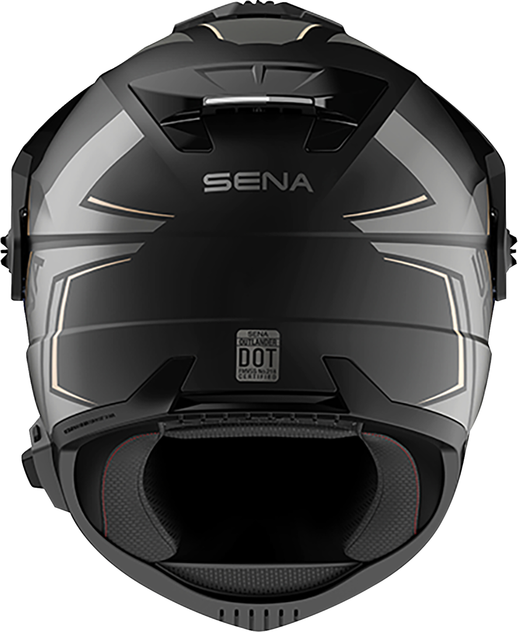 Sena Outlander dual-sport helmet in Matte Black