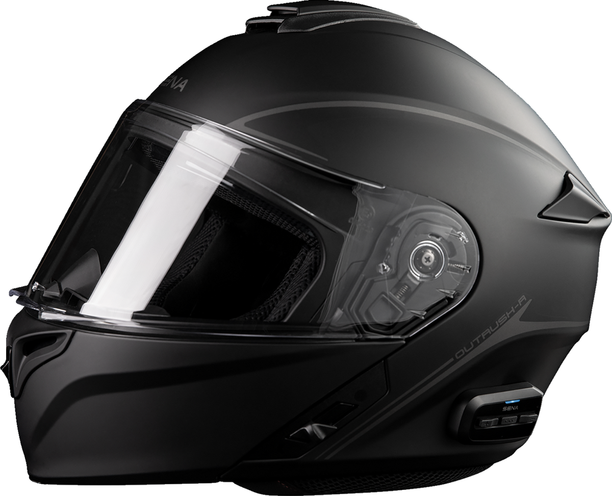 Sena Outrush R modular helmet in Matte Black