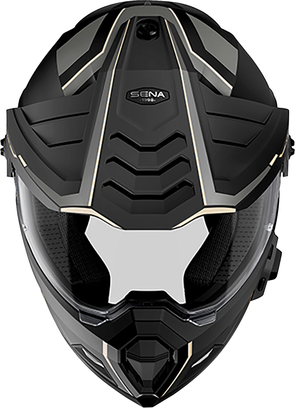 Sena Outlander dual-sport helmet in Matte Black