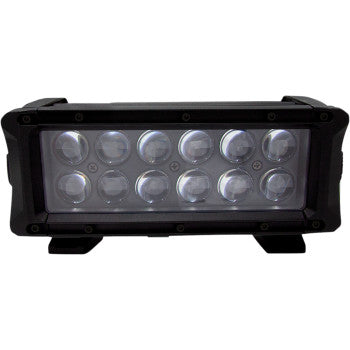 8-Inch White LED Light Bar with RGB Backlight | Saddle Tramp — product view 2
