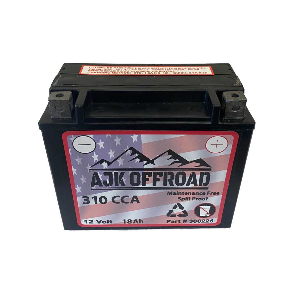 Can-Am Maverick X3 Dual Battery Kit — Can-Am X3 Dual Battery Kit by AJK Offroad Close Up of Battery