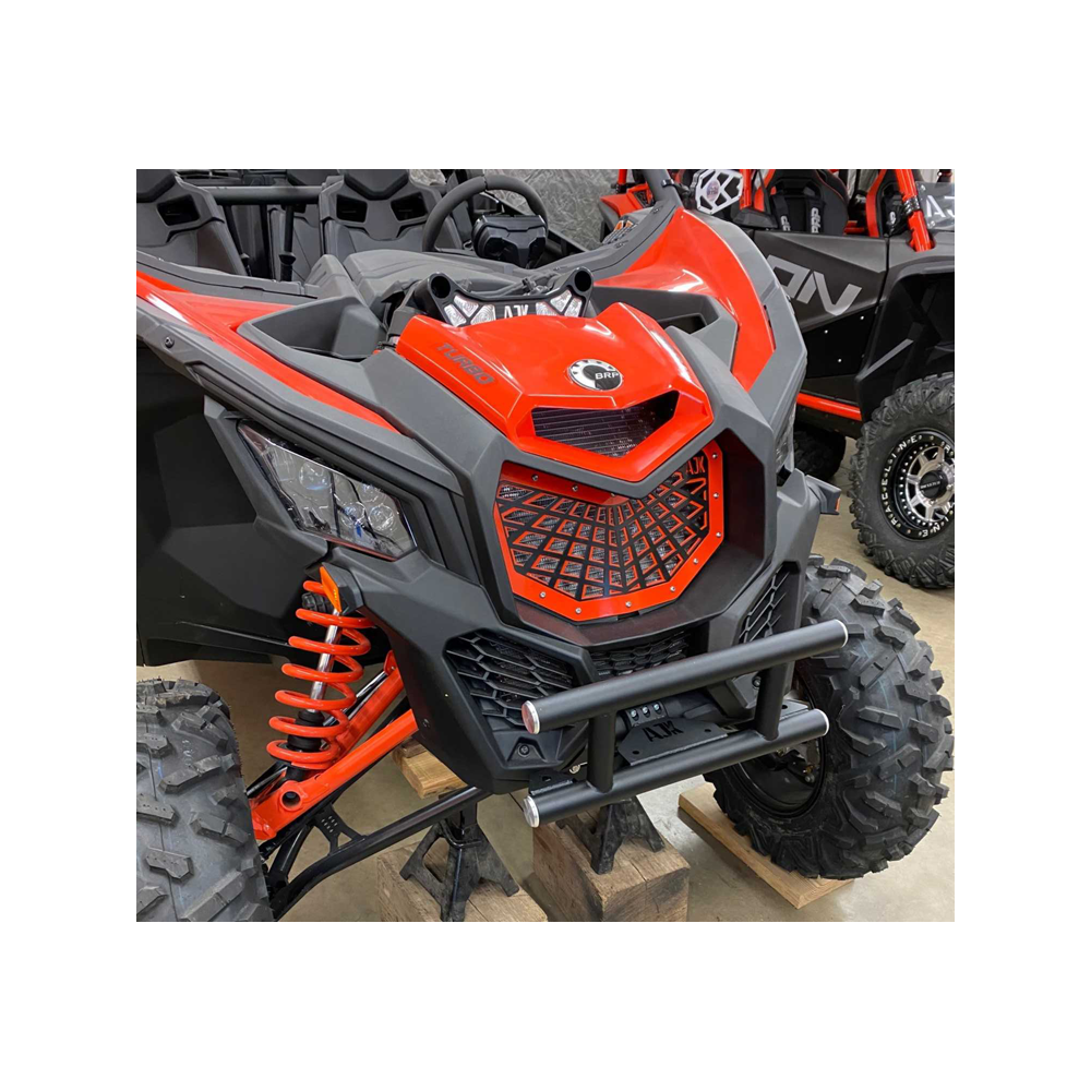 Can-Am Maverick X3 Front Bumper — Can-Am X3 Front Bumper  AJK Offroad Texture Black None