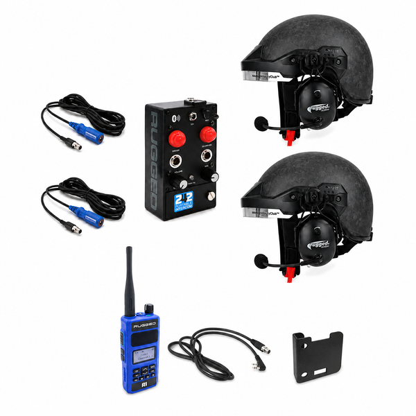 2-Person MRC Opposition Helmet Communication Kit with RRP242BT Intercom & R1 Radio