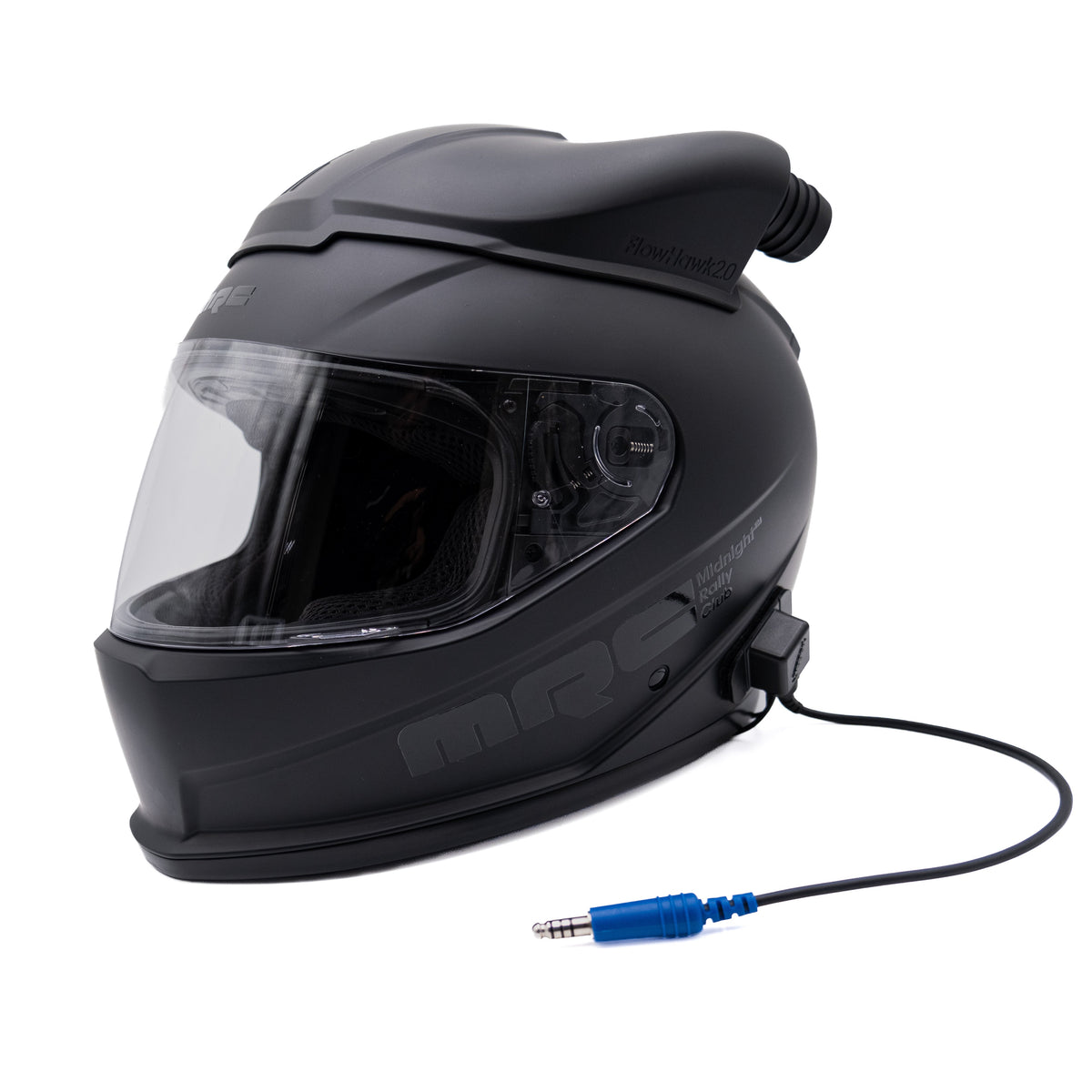 MRC Stage One EVO wired mid-air helmet — two included in the complete package