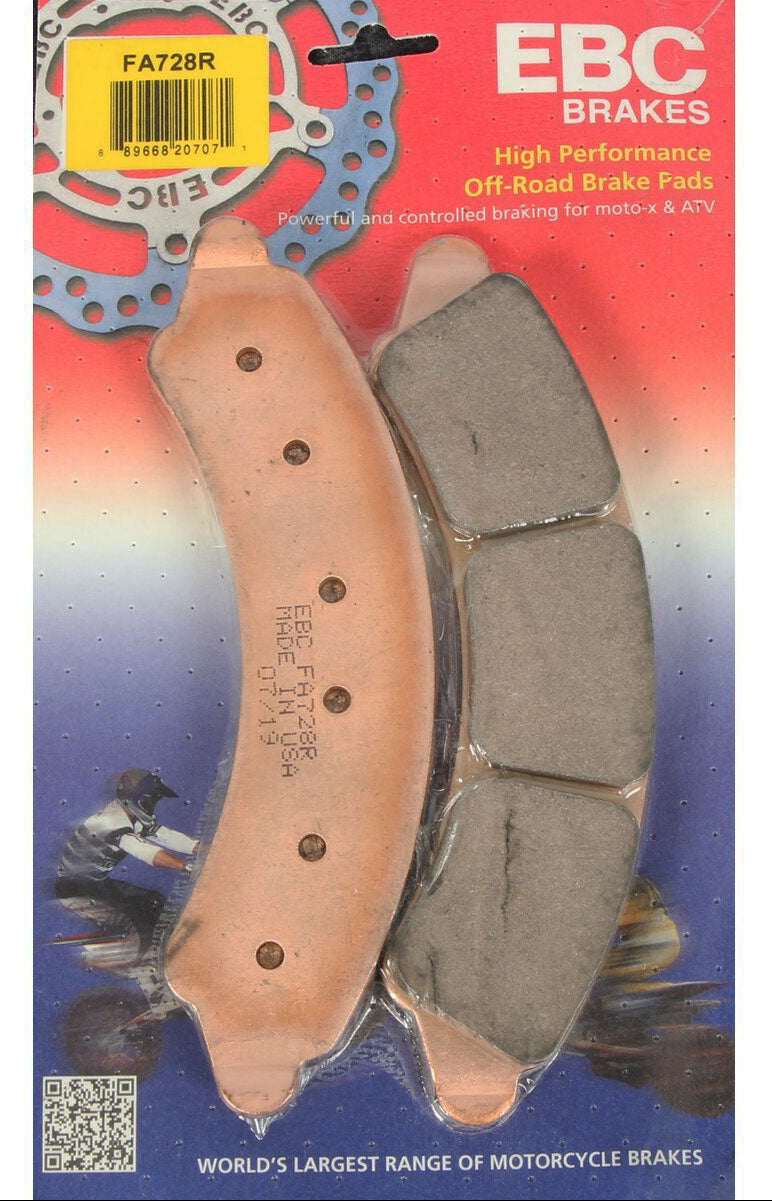 EBC FA728R R Series front brake pad caliper set; this kit includes two sets