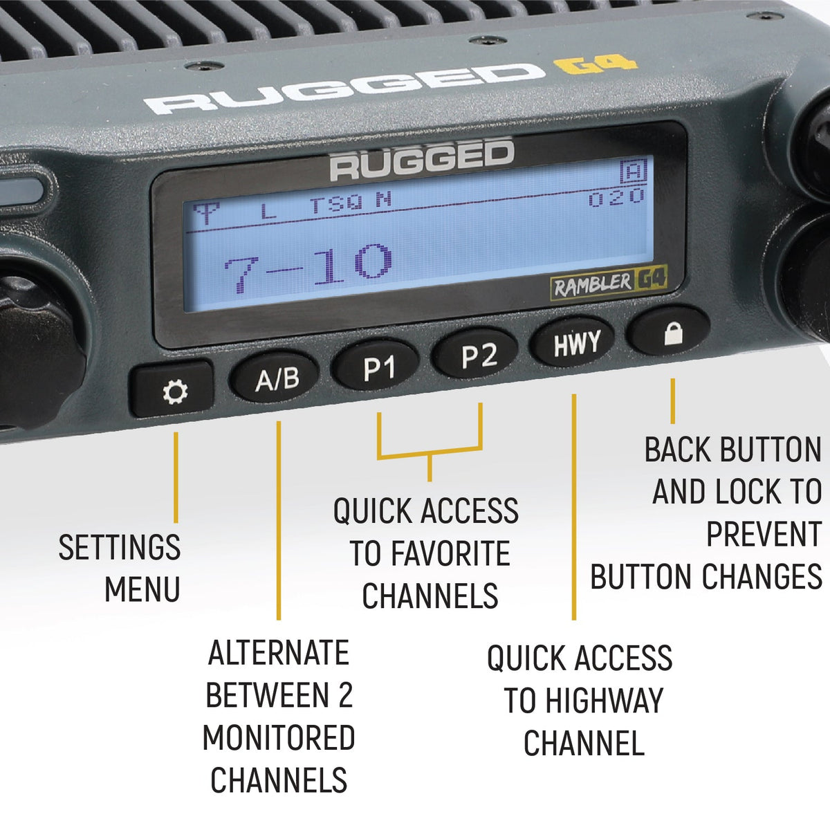 Rambler G4 - 50W GMRS Mobile Radio