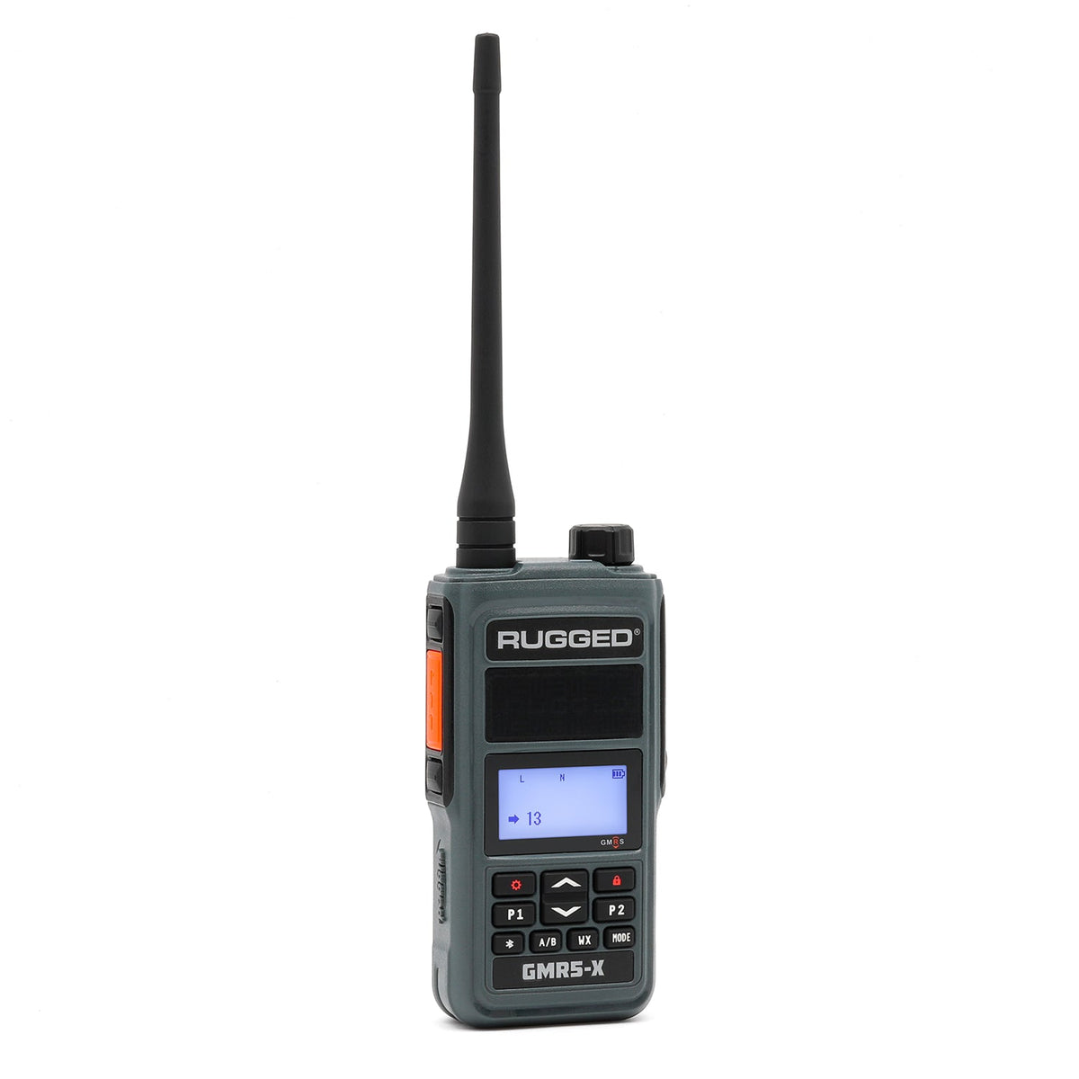 GMR5-X - 5W GMRS Handheld Radio - Waterproof with XL Battery – Grey