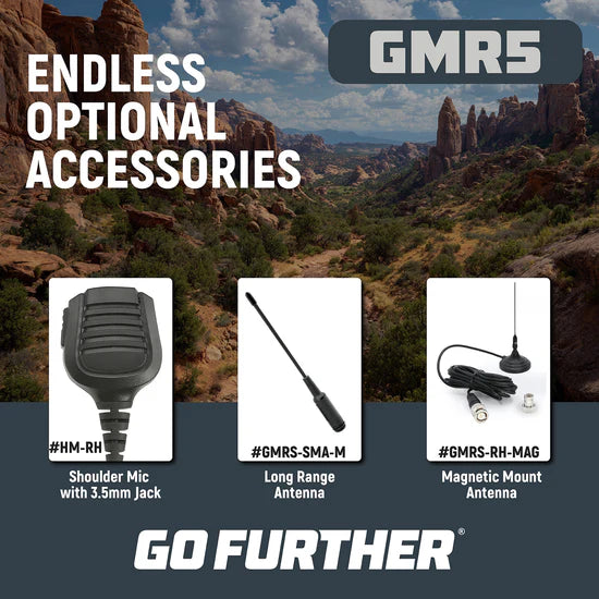 GMR5 - 5W GMRS Handheld Radio - 2 Pack | Rugged Radios
