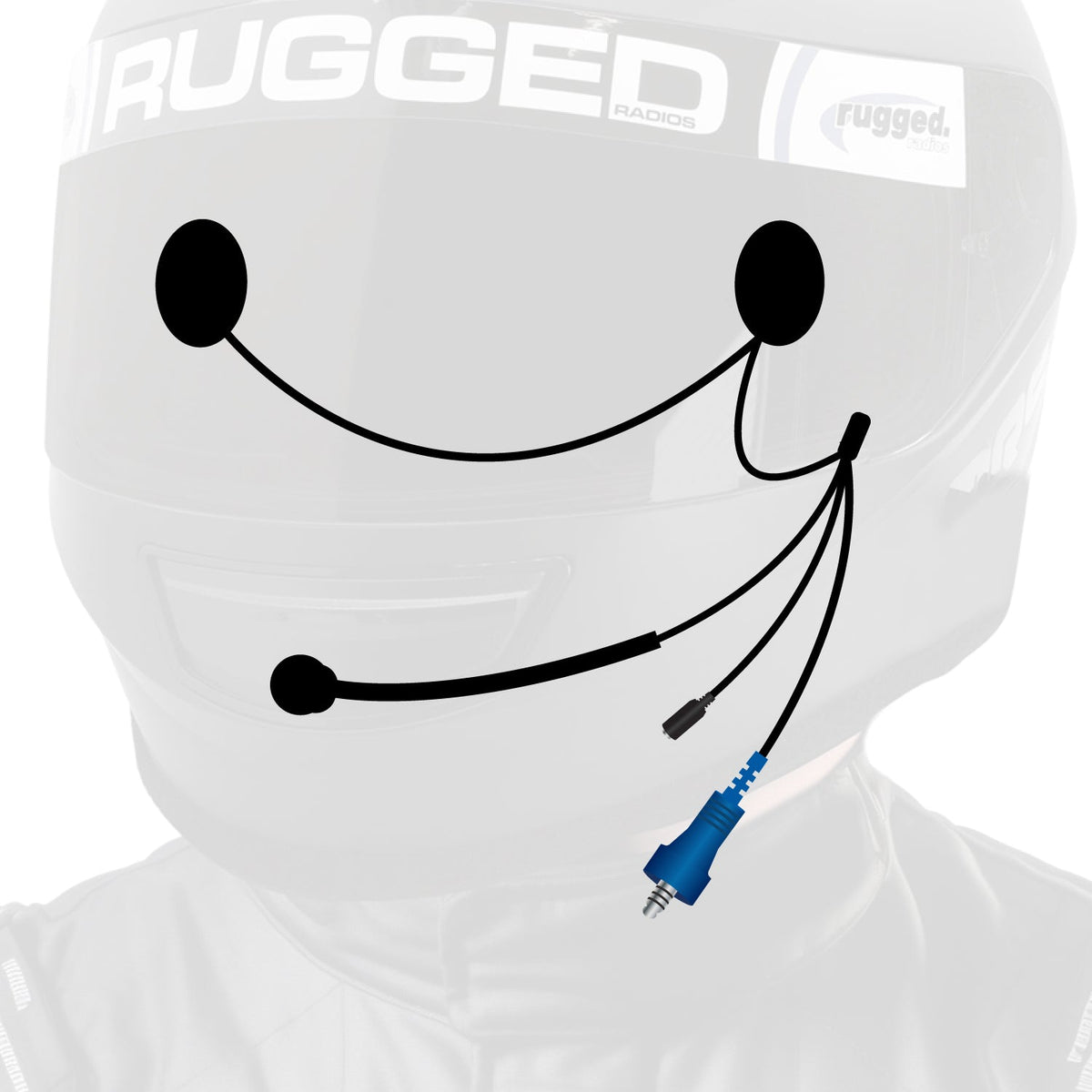 Wired Helmet Kit with Alpha Audio Speakers, Mic, and 3.5mm Jack – 
