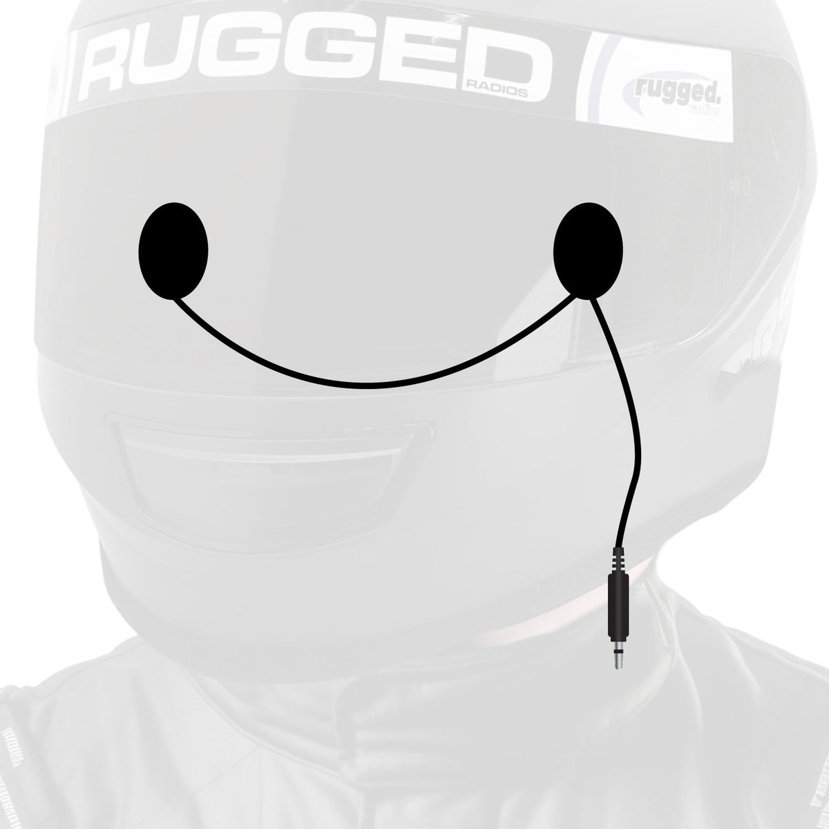 In-Helmet Speakers with 3.5mm Plug – Mono, Standard
