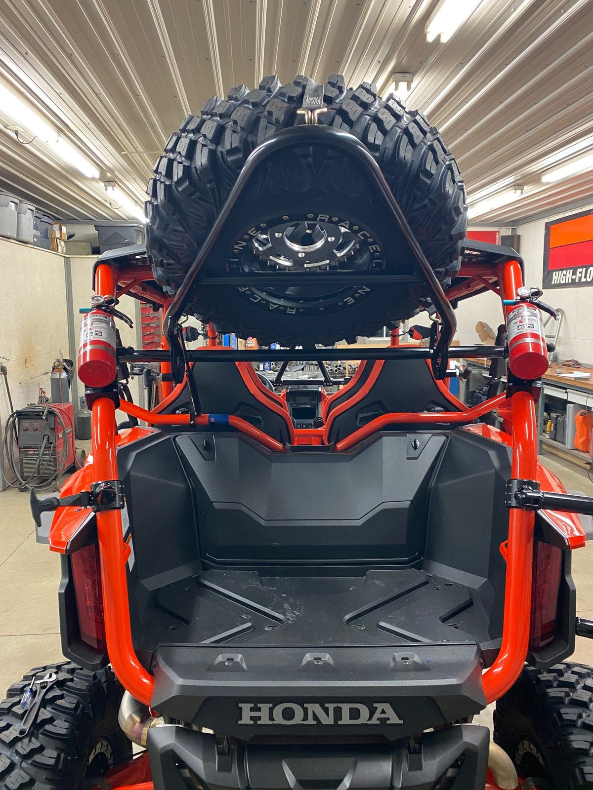 Honda Talon Spare Tire Carrier — Honda Talon Spare Tire Carrier  AJK Offroad