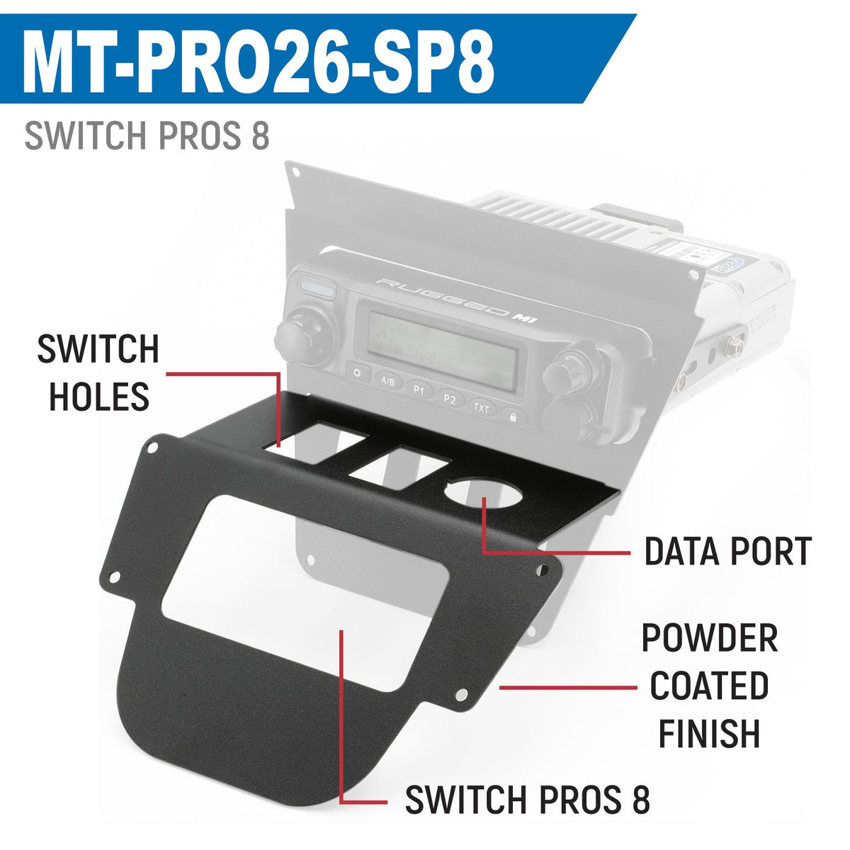 Lower Accessory Panel for 2026 Polaris RZR Pro R Ultimate with 10.4 Inch Touchscreen – Switch Pros 8