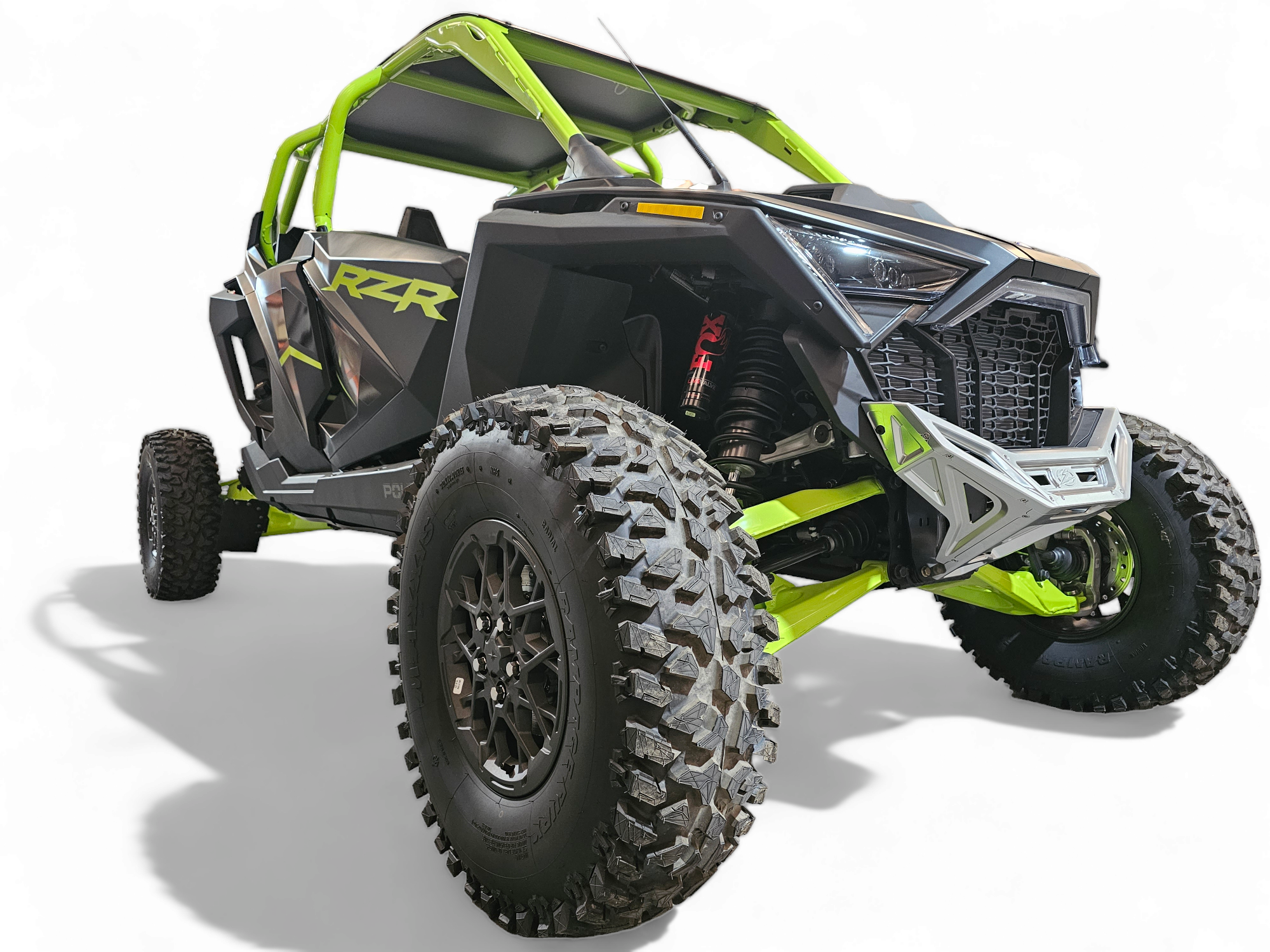 2022-2025 Polaris RZR Pro R, Pro S, Turbo R Machined Billet Front Winch Bumper (Clear Anodize)