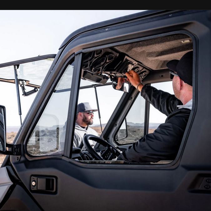 Can-Am Defender Overhead Sound Bar | SSV Works JVC Bluetooth