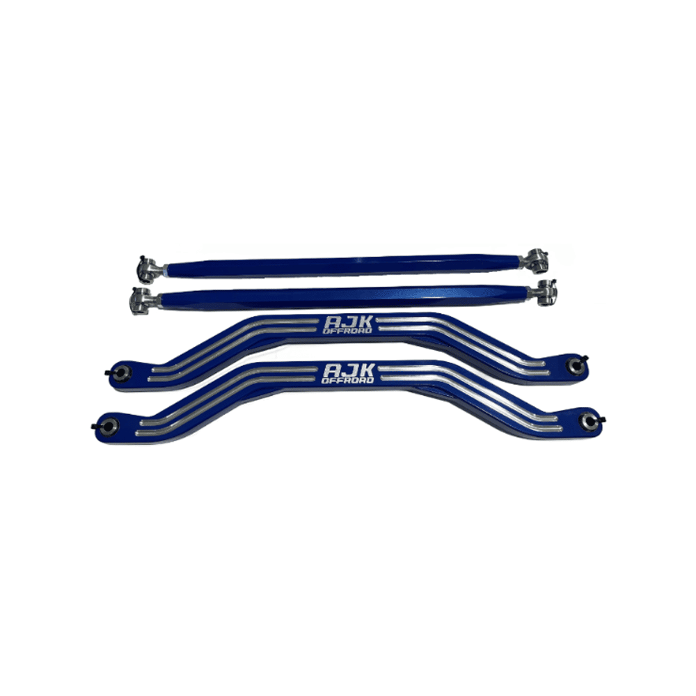 Polaris Pro R / Turbo R High Clearance Radius Rods — Polaris Pro R / Turbo R High Clearance Radius Rods by AJK Offroad Blue Both Rods