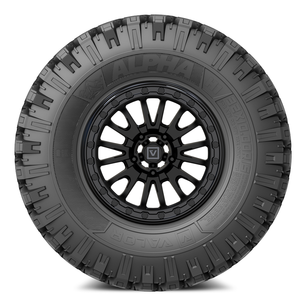 Alpha on 15x7 V16 SB UTV Wheel and Tire Kit