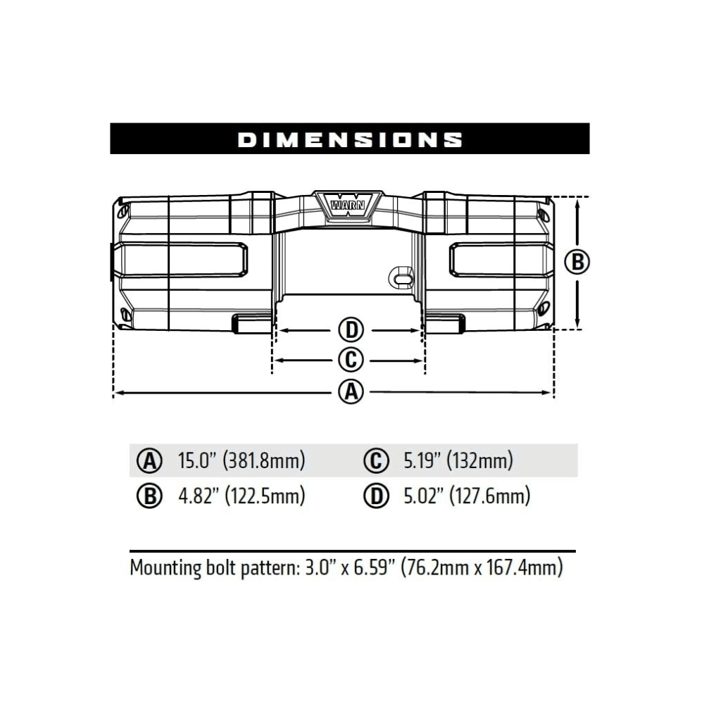 Warn Axon 5500 LBS Winch — Warn Axon 5500 LBS Winch  AJK Offroad