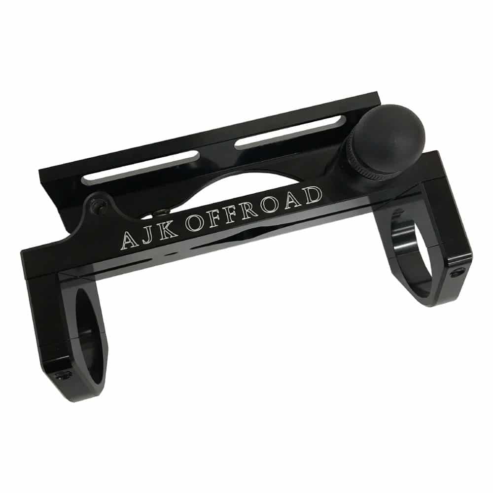 Quick Shot Quick-Release Fire Extinguisher Mount — Quick Shot Fire Extinguisher Mount - Quick Release - Truck, Jeep, ATV, SXS Part  AJK Offroad 1.875" Raw Aluminum 