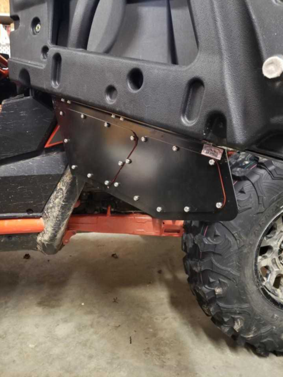 Vented Honda Talon Lower Doors — Vented Honda Talon Lower Doors by AJK Offroad Back of the Solid Lower Door