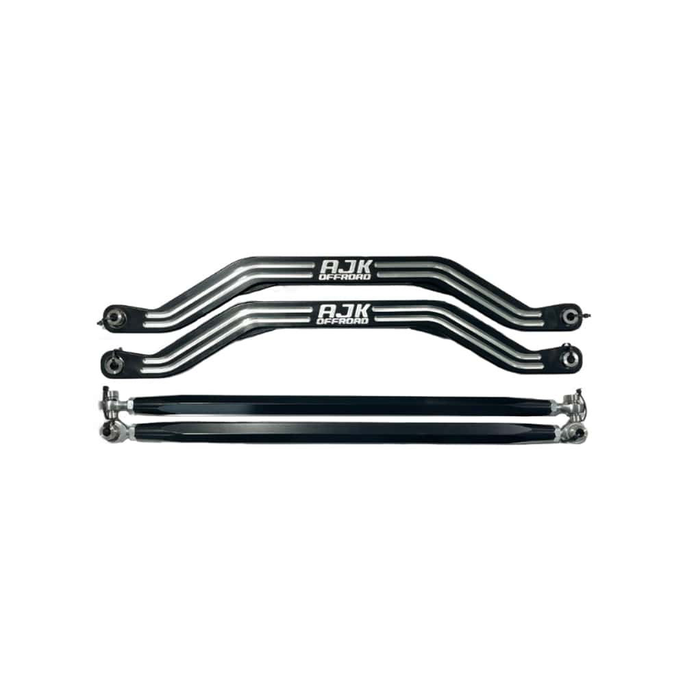 Polaris Pro R / Turbo R High Clearance Radius Rods — Polaris Pro R / Turbo R High Clearance Radius Rods by AJK Offroad Black Both