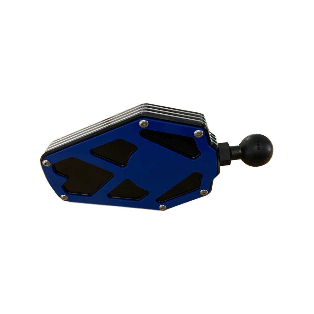 Billet Aluminum Side Mirror — BILLET ALUMINUM SIDE MIRROR  AJK Offroad 2.00" BLUE 