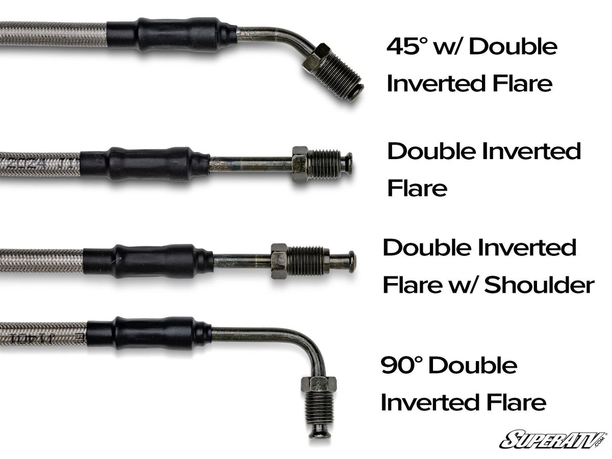 SuperATV Braided Brake Lines with Fittings - image 2