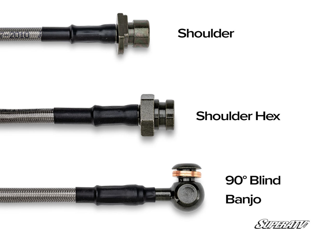 SuperATV Braided Brake Lines with Fittings - image 3