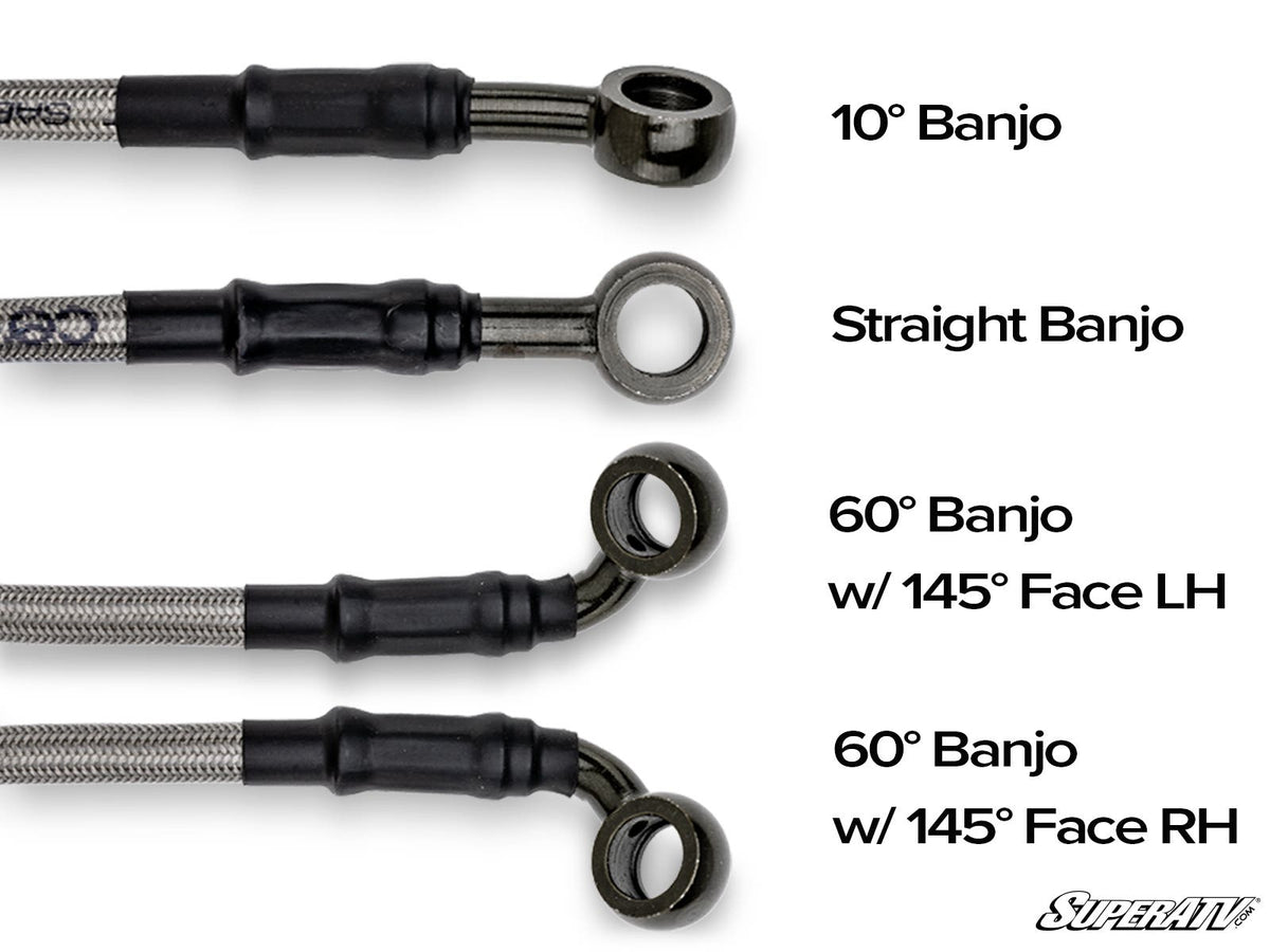 SuperATV Braided Brake Lines with Fittings - image 4