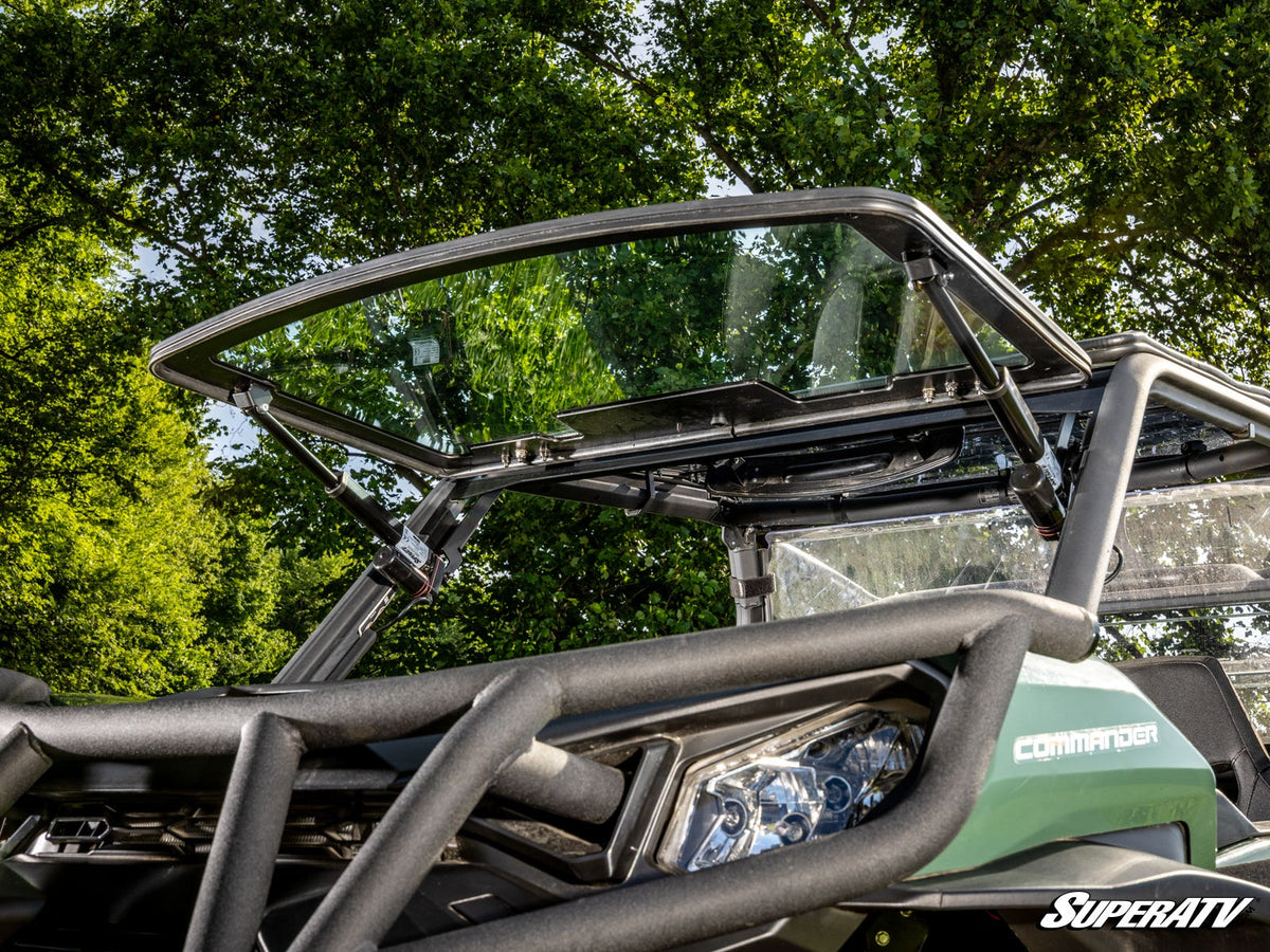 SuperATV MaxDrive Power Flip Glass Windshield for Can-Am Commander - image 4