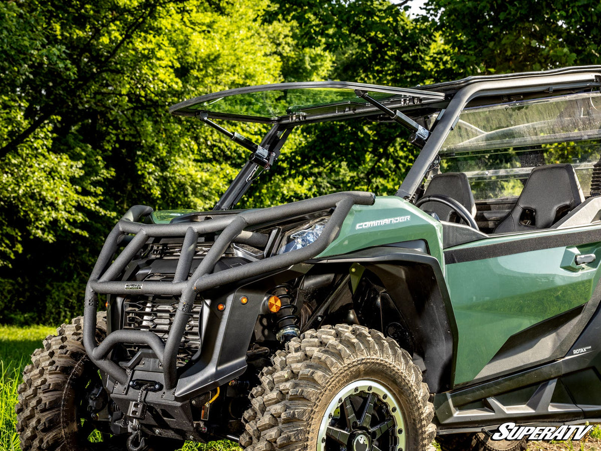 SuperATV MaxDrive Power Flip Glass Windshield for Can-Am Commander - image 5