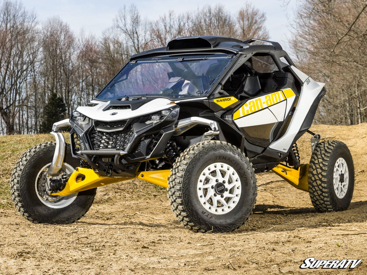 SuperATV Scratch-Resistant Flip Windshield for Can-Am Maverick R - image 3