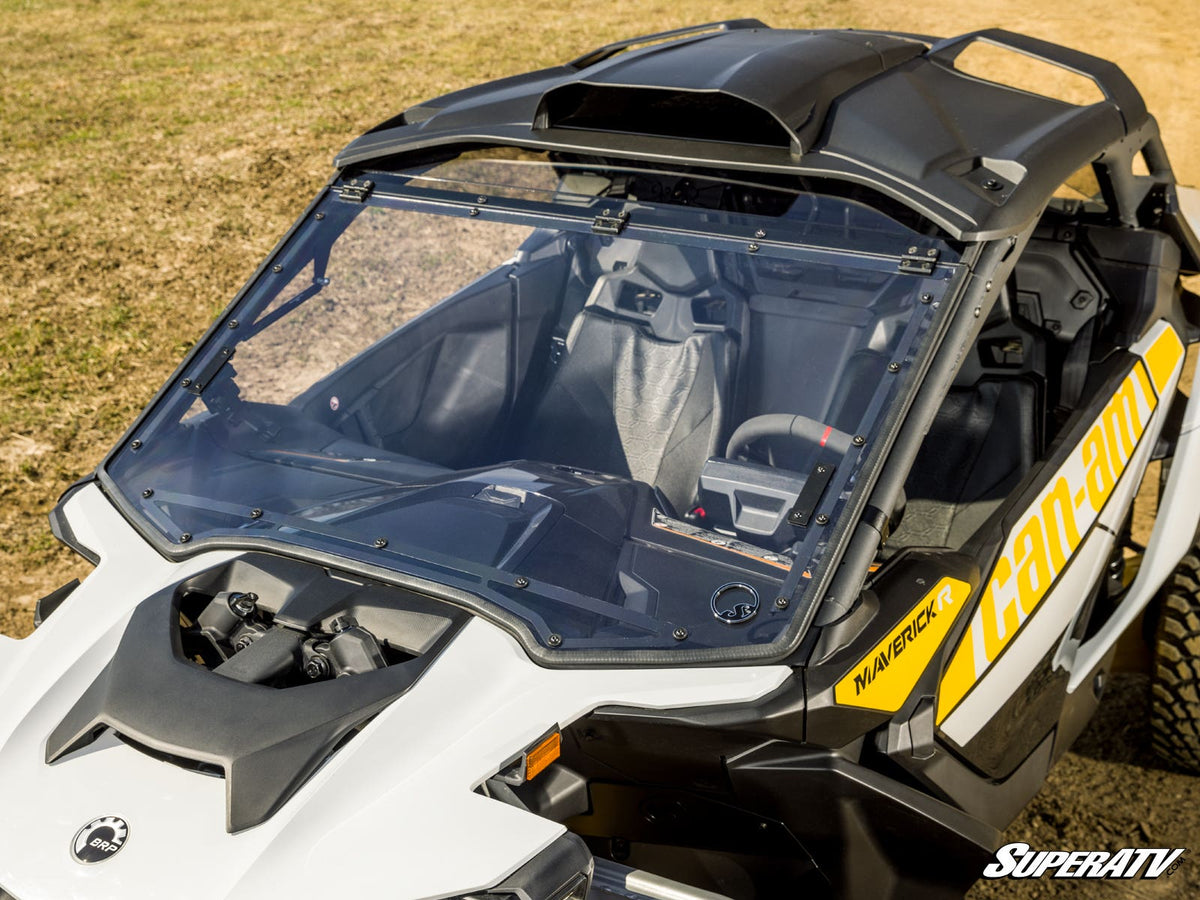 SuperATV Scratch-Resistant Flip Windshield for Can-Am Maverick R - image 4