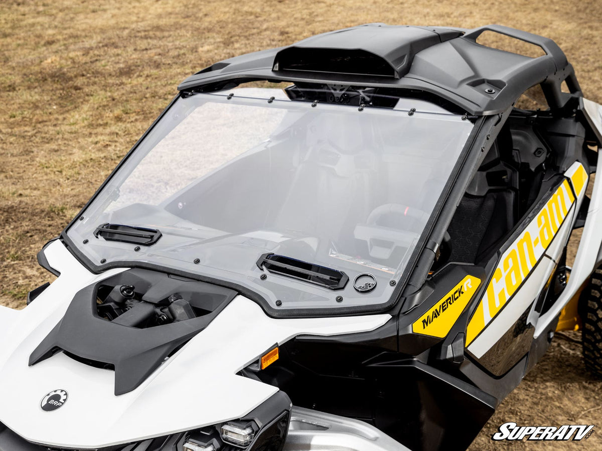 SuperATV Vented Full Windshield for Can-Am Maverick R - image 4