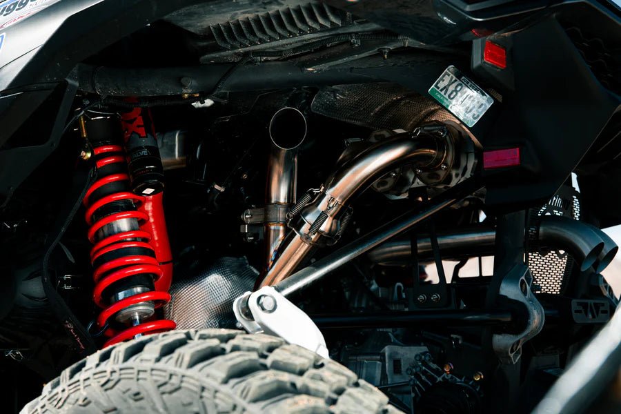 Can - Am Maverick R Sidepiece Valved Head Pipe | Trinity Racing - Rad UTV Parts