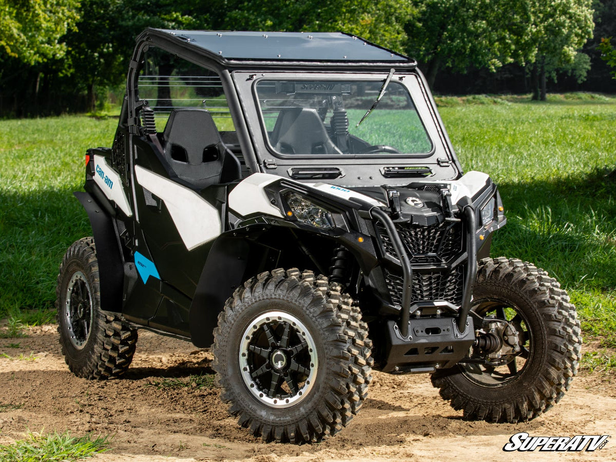 SuperATV Flip Down Glass Windshield for Can-Am Maverick Trail - image 4