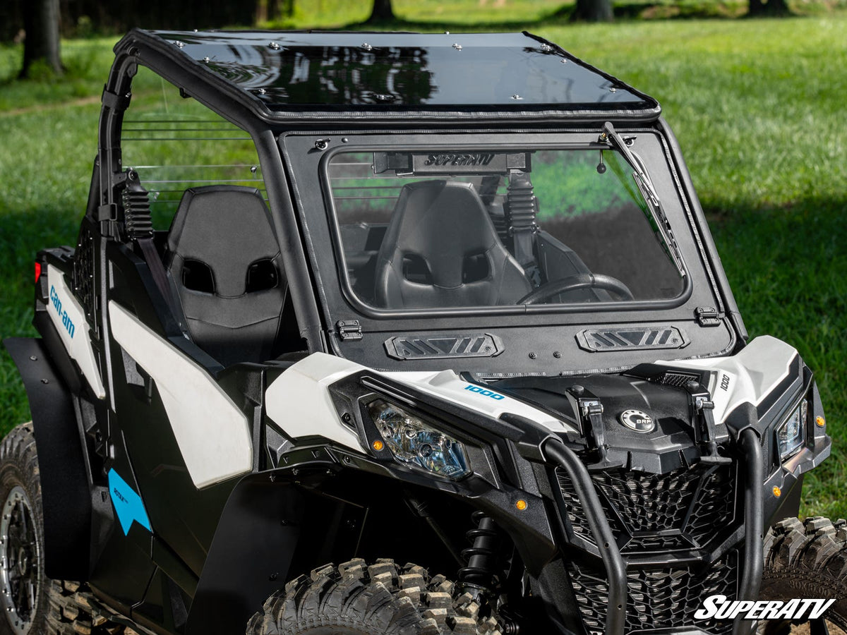 SuperATV Flip Down Glass Windshield for Can-Am Maverick Trail - image 5